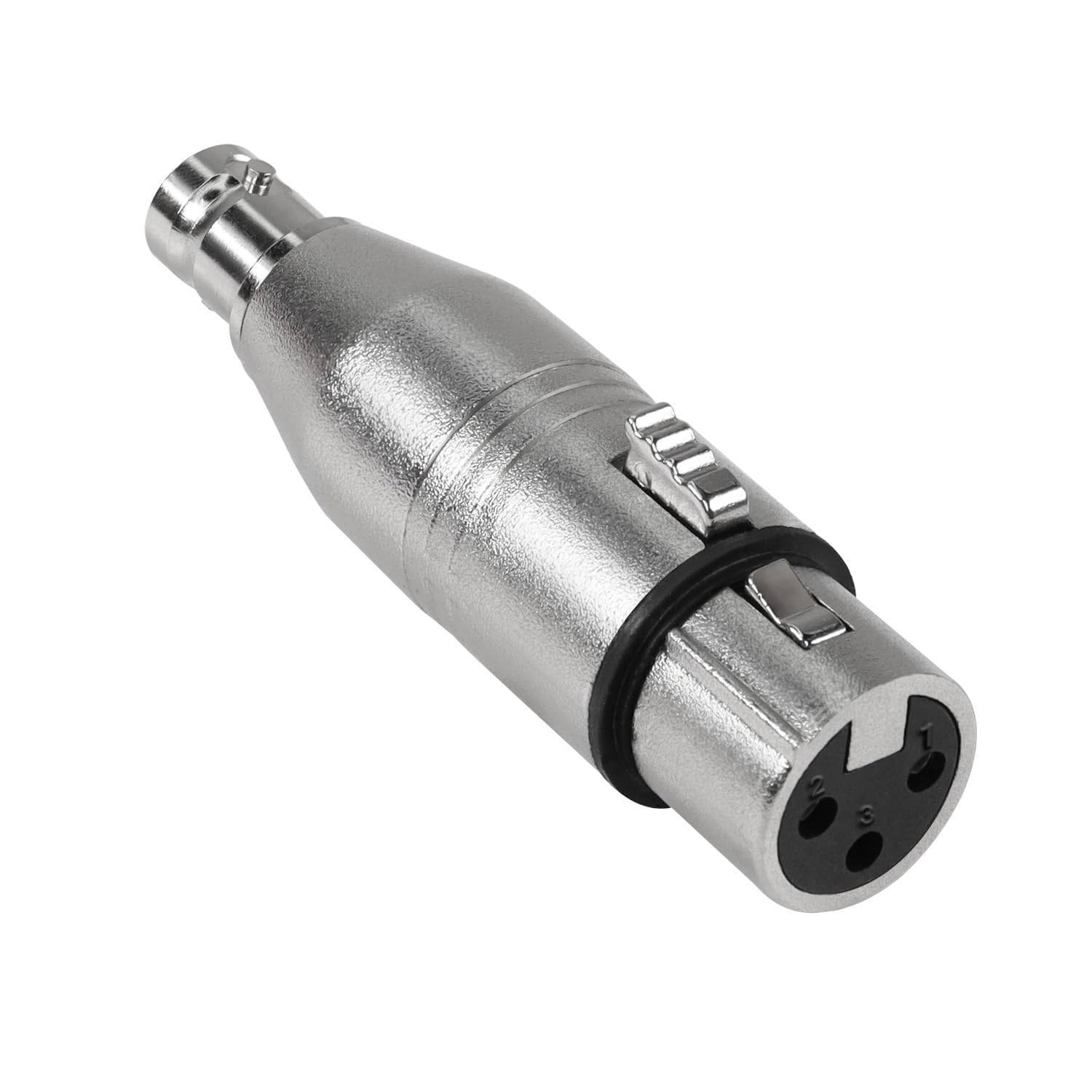 QIANRENON 3Pin XLR Female to BNC Female Coaxial Analog Video Adapter, XLR and BNC, for RF, Audio, Camera, Microphone, Mixing Console