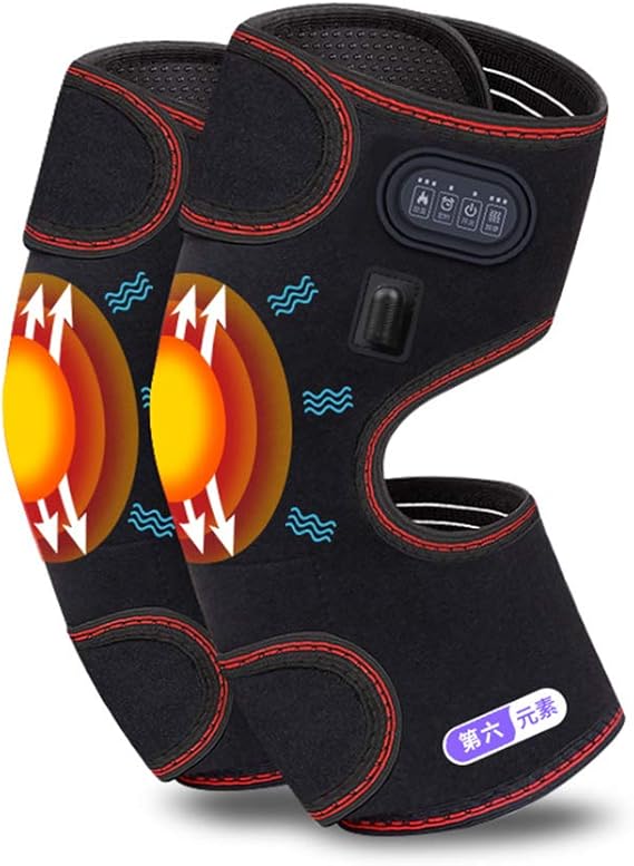Liuliangmei Electric Heating Knee Pad Massaging Heated Knee Brace Wrap