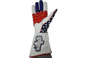 EPT Bull Ropes Patriot Bull Riding Glove w Reinforced Palm Patch Left or Right Hand Deer Skin Leather Adult Sizes: 5.0-10.5
