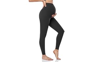 HOFISH Maternity Leggings, Yoga Pants, Pregnancy Leggings Over The Belly Workout Active Wear