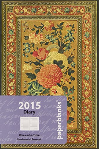 Glowing Rose - 2015 Paperblanks Weekly Planner (Mini 3.5 x 5.5 Horizontal)