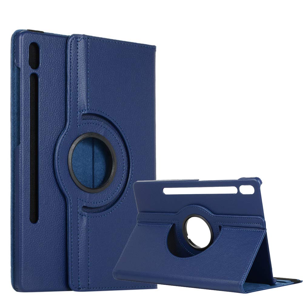 RLTech Case for Samsung Galaxy Tab S6 10.5, Slim light Premium PU Leather 360 Rotating Folio Stand Cover for Samsung Galaxy Tab S6 10.5 T860/T865, Blue