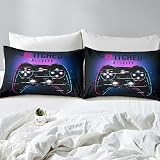 Loussiesd Duvet Cover Kids Video Games Themed Bedding Set 1 Duvet 2 Pillow Shams view 5
