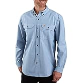 Carhartt Men's Loose Fit Midweight Chambray Long-Sleeve Shirt