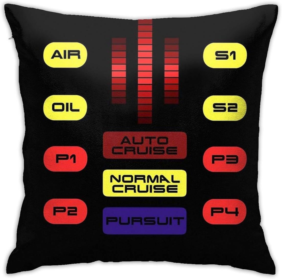 ZHUHOO Knight Rider Kitt Car Dashboard Graphic Bedroom Couch Sofa Square Pillow Case Home Decorative Throw Pillow Covers 18x18 Inch