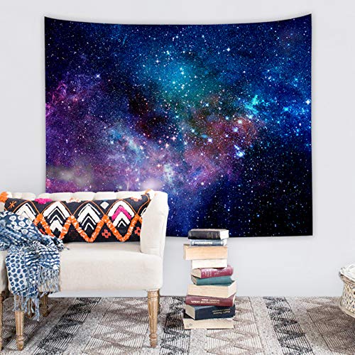 BeGrit Starry Sky Tapestry 3D Printing Stars Tablecloth Sheet Art Classic Wall Hanging Tapestries for Living Room 150x100cm