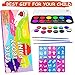 Face Painting Kits for Kids | 36 Stencils, 12 Large Water Based Body Paints, 3 Brushes | Water Activated Kids Face Paint Non-Toxic Hypoallergenic