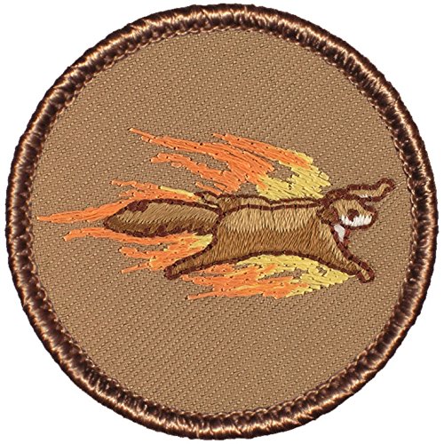 Flaming Flying Squirrel Patrol Patch - 2