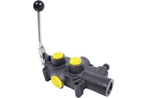 ZTUOAUMA 4-Way 3-Position 25GPM 2750PSI Directional Hydraulic Control Valve LS-3000-1 Compatible with Various Hydraulic Log Splitters with Auto Return Detent Lever Handle (1/2'' NPTF Work)
