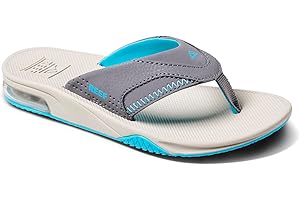 REEF Kids' Fanning Flip Flop, Arch Support, Durable Outsole, Water Friendly