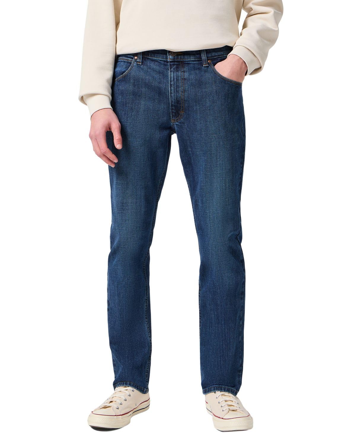 Wrangler Herren Red Kabel Regular Jeans, Dark Stone, 33W / 30L EU 4