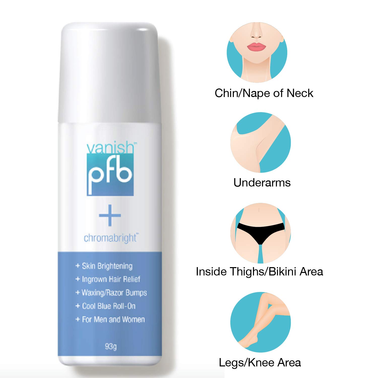 PFB Chromabright Razor Bump Stopper Skin Care Treatment, Dark Spot