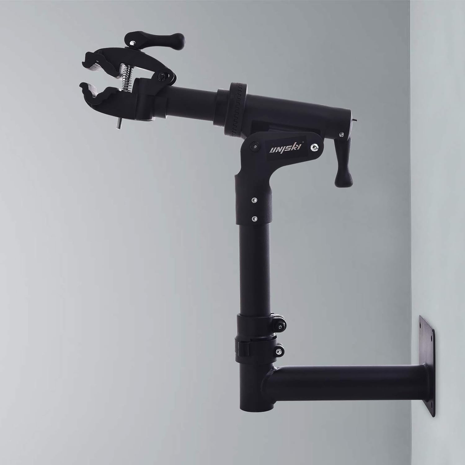 unisky Bike Repair Stand Wall Mount Bicycle Maintenance Workstand Foldable Rack with Rotating Head : Sports & Outdoors