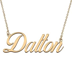 HUAN XUN Customized Custom Simple Any Name Necklace