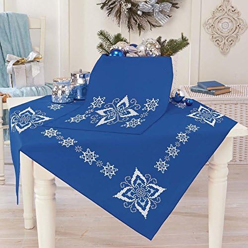 Elegant Snowflake Table Topper & Runner Thread Kit