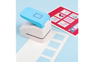 Stamp 0.9x1.1inch Postage Stamp Embossing Punch; Punches Score Tools for Scrapbooking Journaling Paper Craft DIY Card Making 