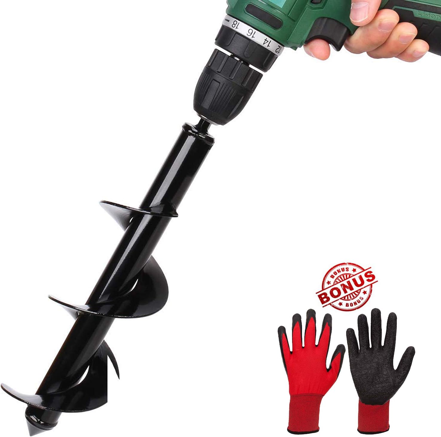 Tools & Home Improvement Drill Bits Garden Auger Spiral Drill Bit 2 x 9