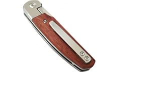 EDC Small Multi-Tool Utility – D2 Blade, Wood Handel, for Men & Women Outdoor Activities - Gifts for Men(Small)
