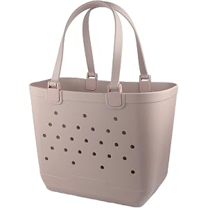 Zaodi Beach Tote Bag, Waterproof Sandproof EVA Beach Bag For Women | Lightweight, Durable, Reusable, Beach Bag For Summer Poo