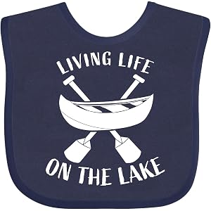 inktastic Living Life on the Lake Baby Bib