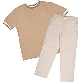 Tommy Bahama Boys Casual Crewneck Short Sleeve T-Shirt & Elastic Waist Pants Set, 2-Piece Back to School Outfit for Kids