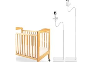 iTODOS Baby Monitor Floor Stand Holder Compatible with VAVA,Hipp,Nanit Pro Smart Baby Monitor & Flex Stand Baby Monitor,Keep Baby Away from Touching,Strong and Heavy Metal Materials,More Safety