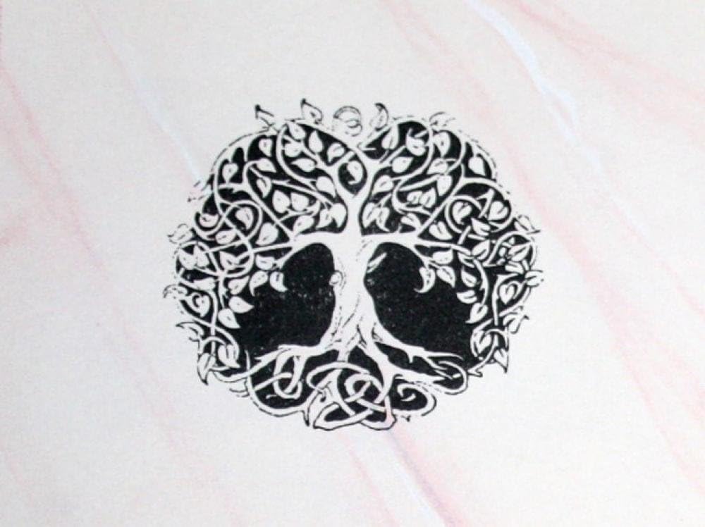 Amazon Com Umr Design St 048 Yggdrasil Tree Stempel Stamp Size S 5cm X 5cm Arts Crafts Sewing
