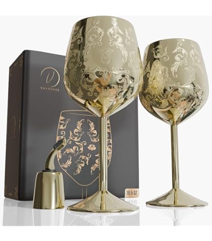 CANTONG Juego De 4 Copas De Vino Tinto Irropibles De 18 Onzas, Copas