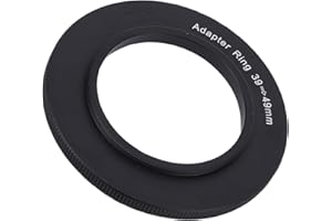 Heayzoki 39mm to 49mm Lens Adapter, Aluminum Alloy Filter Step Up Ring for 39mm Lens to 49mm Filter with Precise Fit, for Mir