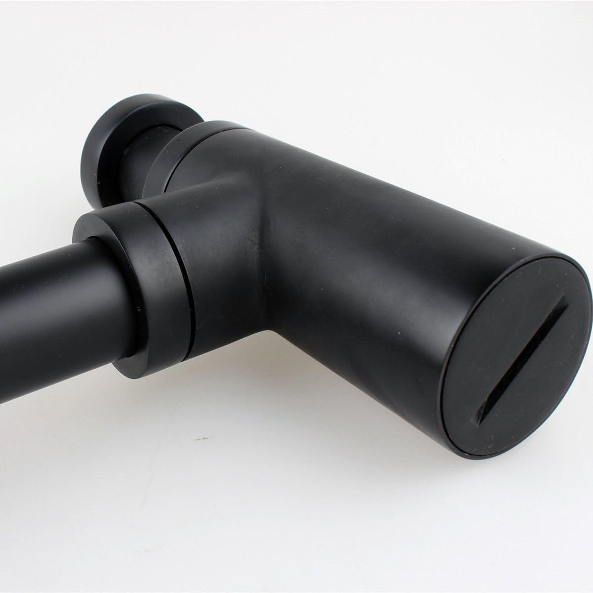 TRUSTMI Brass Round Basin Sink Bottle Waste Trap, Matte Black, Black Bottle Trap, 1.25" x 50mm - Image 4