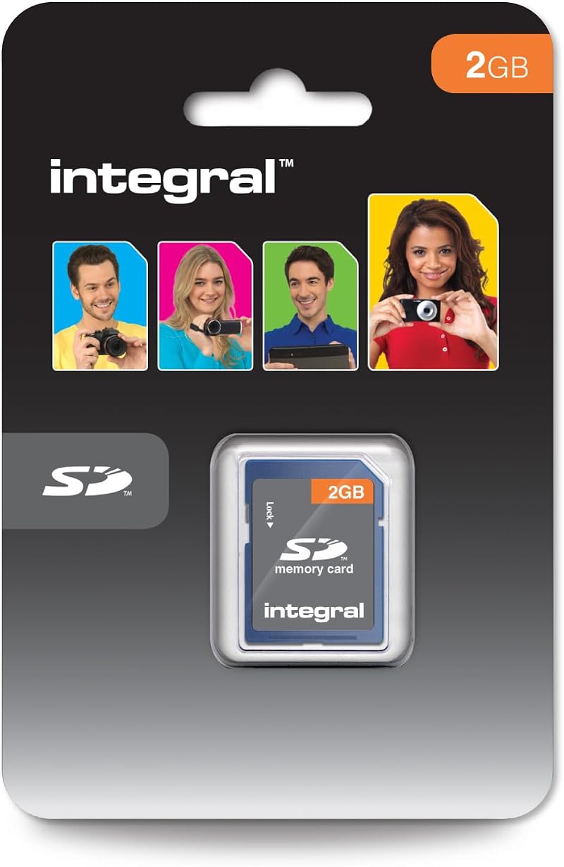 Integral 2GB SD Memory Card Secure Digital Compatible for Cameras MP3 Players