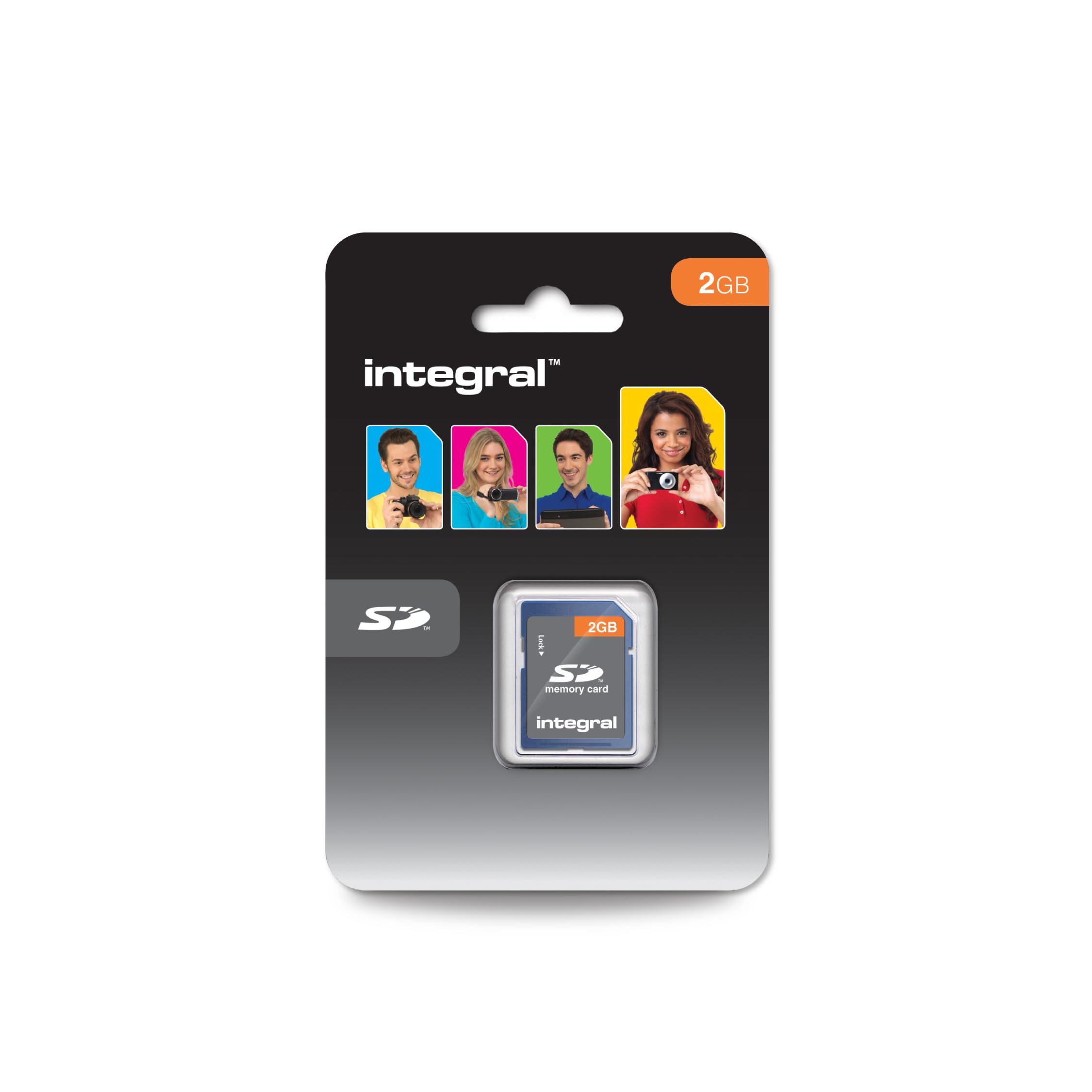 Integral 2GB SD (Secure Digital) Memory Card Legacy Device Compatible - Cameras, MP3 Players, Camcorders and more