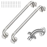 2 Pack 18 inch Shower Grab Bar with Knurled