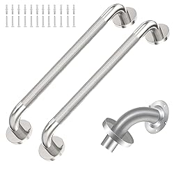 2 Pack 18 inch Shower Grab Bar with Knurled