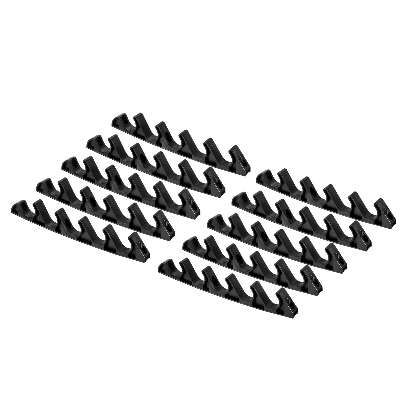 PATIKIL Chaise Adjustment Bracket, 10 Pack 5 Position Lawn Yard Multi Position Back Support Adjuster for Outdoor Lounge Patio, Black