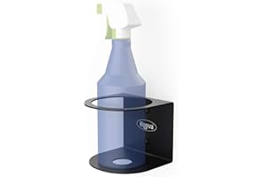 Koova All-Purpose Spray Bottle Holder | Easy Install Wall Mount - Hardware Included | Heavy-Duty Powder Coated Steel Storage Rack for Garage And Home | Craft Workspace Paint Bottle Organizer USA Made