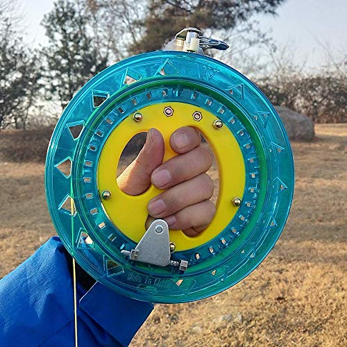 Mint's Colorful Life Kite String Reel Winder 7inches Dia with 600 feet Line (60 lbs) for Kids/Teens, Blue (Renewed) - Thumbnail 5