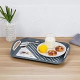 DIVCHI Set of 2 Rectangular Non-Slip Serving Trays with Handles view 9
