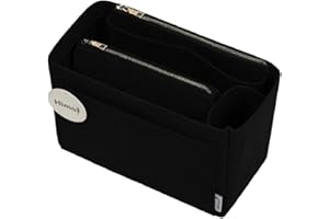 HIMAI Purse Organizer Insert, Handbag Organizer, Bag in Bag Organizer, Perfect for Speedy Neverfull and More, 5 Sizes (X-Large,Black)
