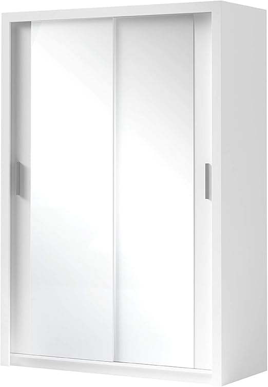 Kleiderschrank Bianco Elegante Und Modernes Schwebeturenschrank Schiebetur Schlafzimmerschrank Schlafzimmer Jugendzimmer Weiss Modell 150 Mit Spiegel Amazon De Kuche Haushalt