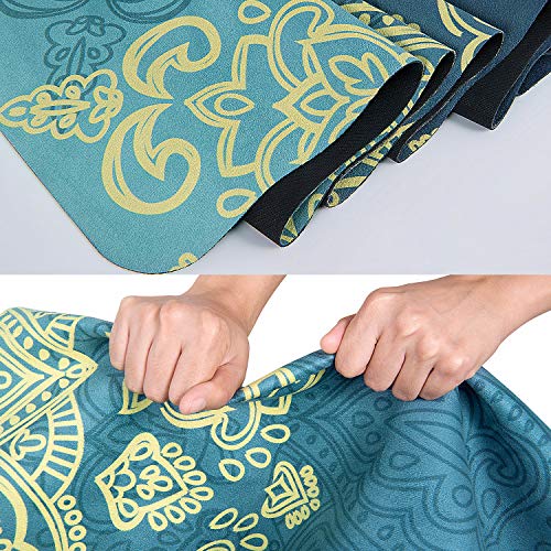 Travel Yoga Mat Eco Friendly Fitness Exercise Mat Sweat Absorbent Anti