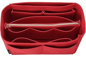 OMYSTYLE Purse Organizer Insert for Handbags, Felt Bag Organizer for Tote & Purse, Tote Bag Organizer Insert with 5 Sizes, Compatible with Neverful Speedy and More