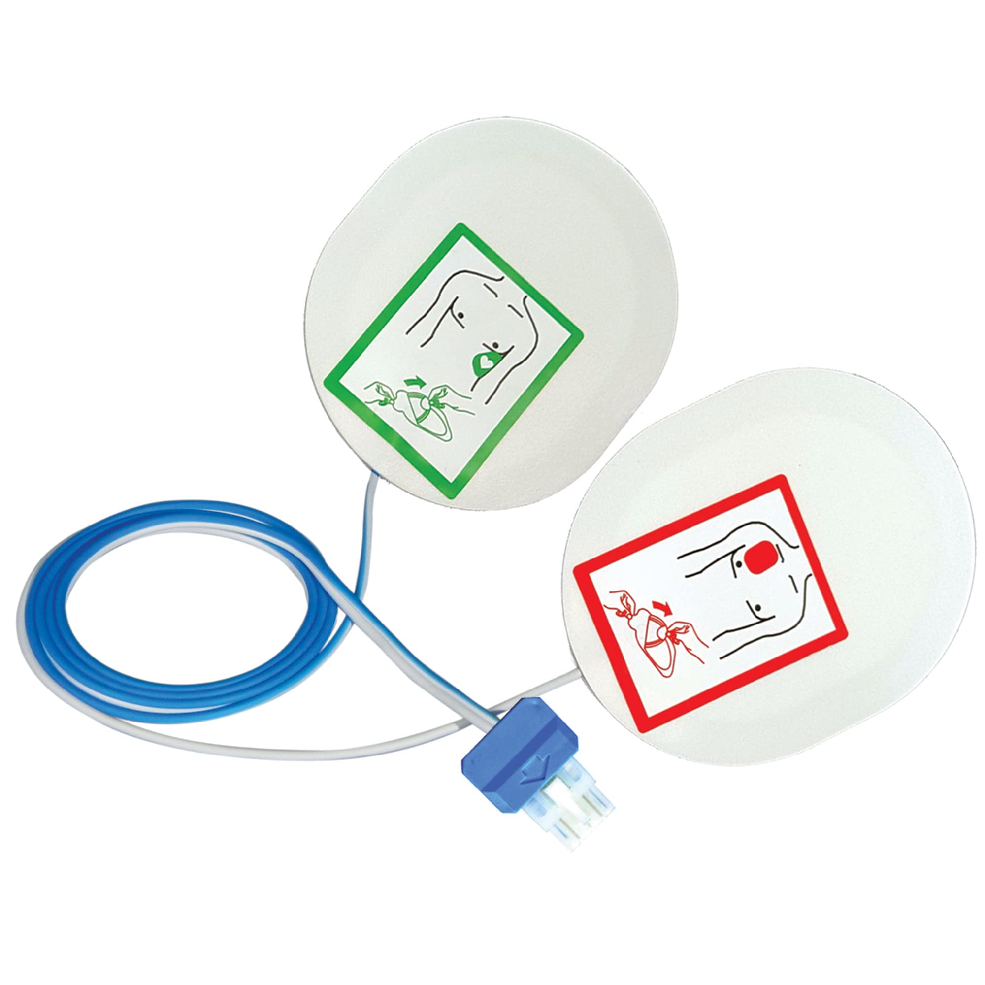 GIMA 33579 Disposable Pad, compatible for DRAGER, INNOMED, S and W, WELCH ALLYN Defibrillator