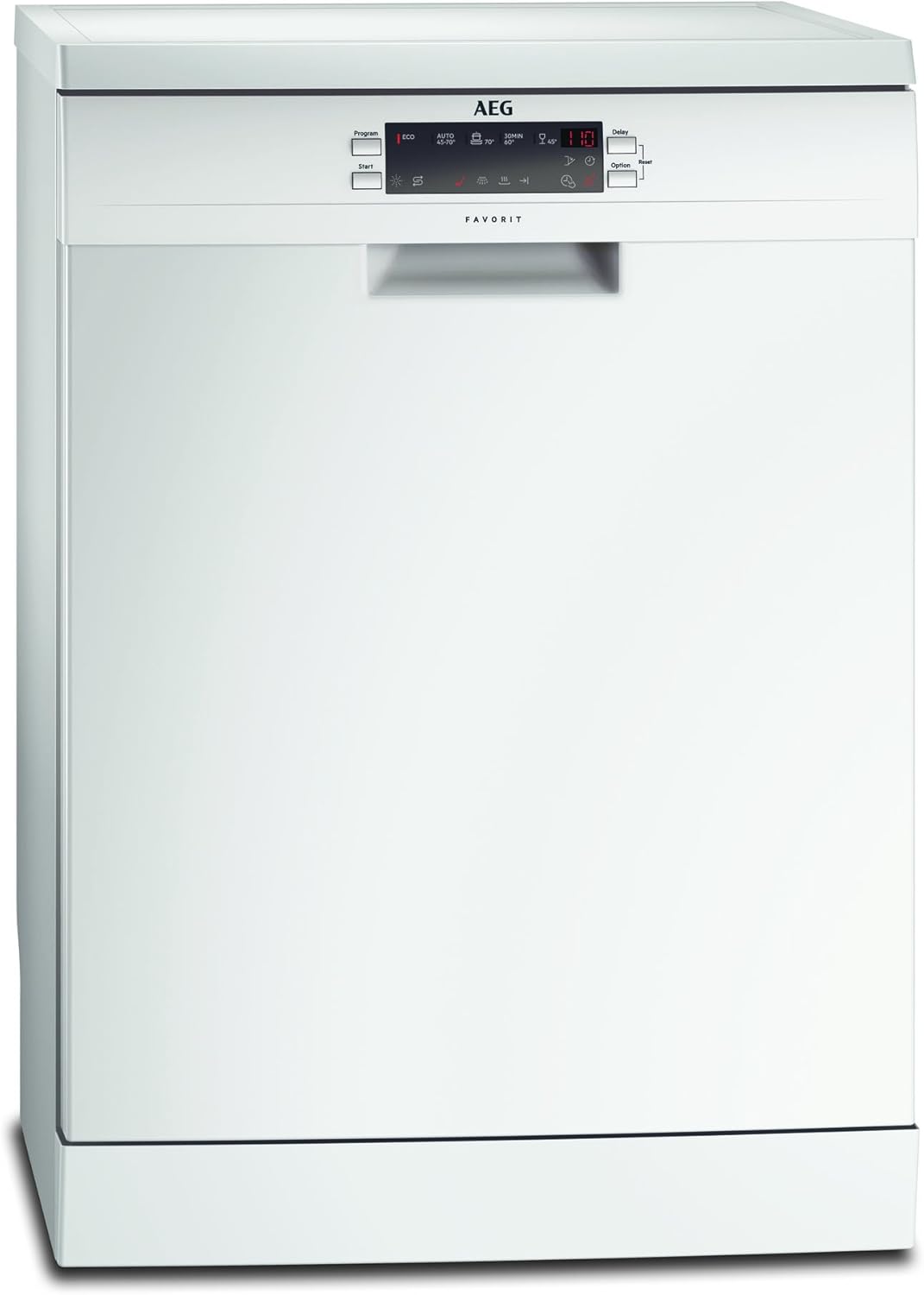 AEG FFB53600ZW Stand-Geschirrspüler, freistehend / 60 cm / AirDry / Energiesparend / Spülmaschine mit Besteckkorb, Beladungserkennung, Glas-, Intensiv- & Kurzprogramm