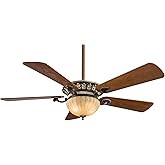 MINKA-AIRE F702L-BCW Volterra 52" LED Ceiling Fan in Belcaro Walnut Finish with Natural Walnut Blades