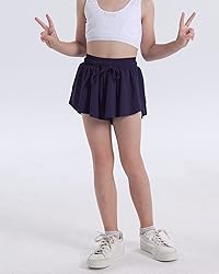 KEREDA Girls Flowy Shorts,Butterfly Shorts for Teen