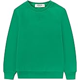 Kid Nation Kids Slouchy Soft Brushed Fleece Casual Basic Crewneck Sweatshirt for Boys or Girls 4-12 Years