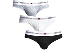 HOOFESAN Mens Underwear Briefs Pack Stretch Cotton Low Rise Briefs for Men Wide Waistband Multipack