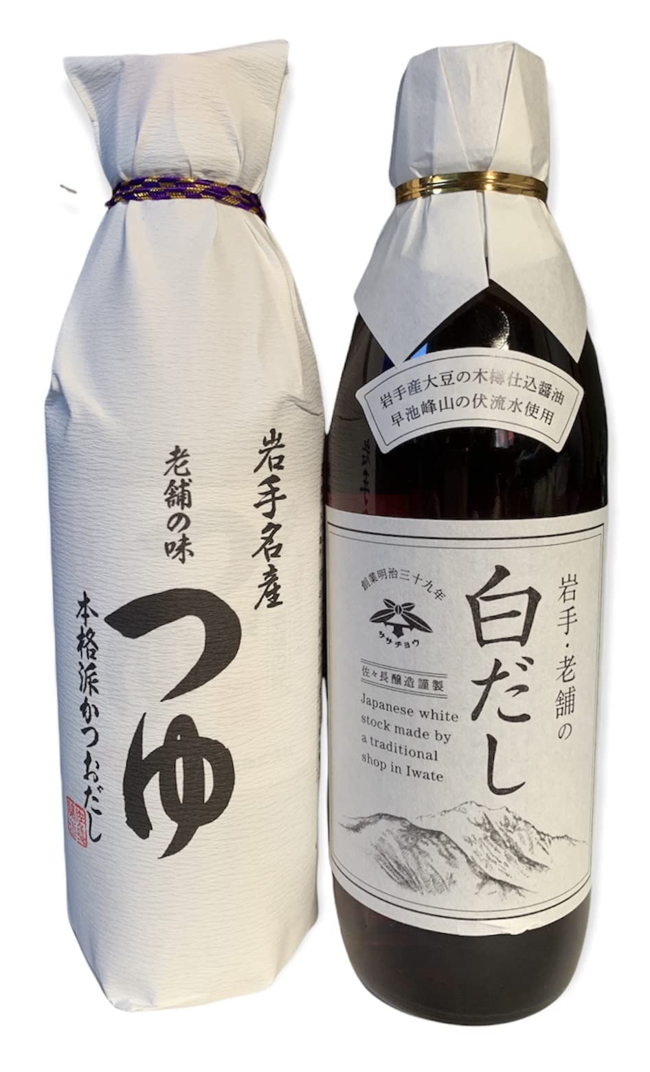 佐々長醸造 岩手名産 老舗の味 つゆ 500ml ・老舗の味白だし500ml 岩手のつゆ セット商品画像