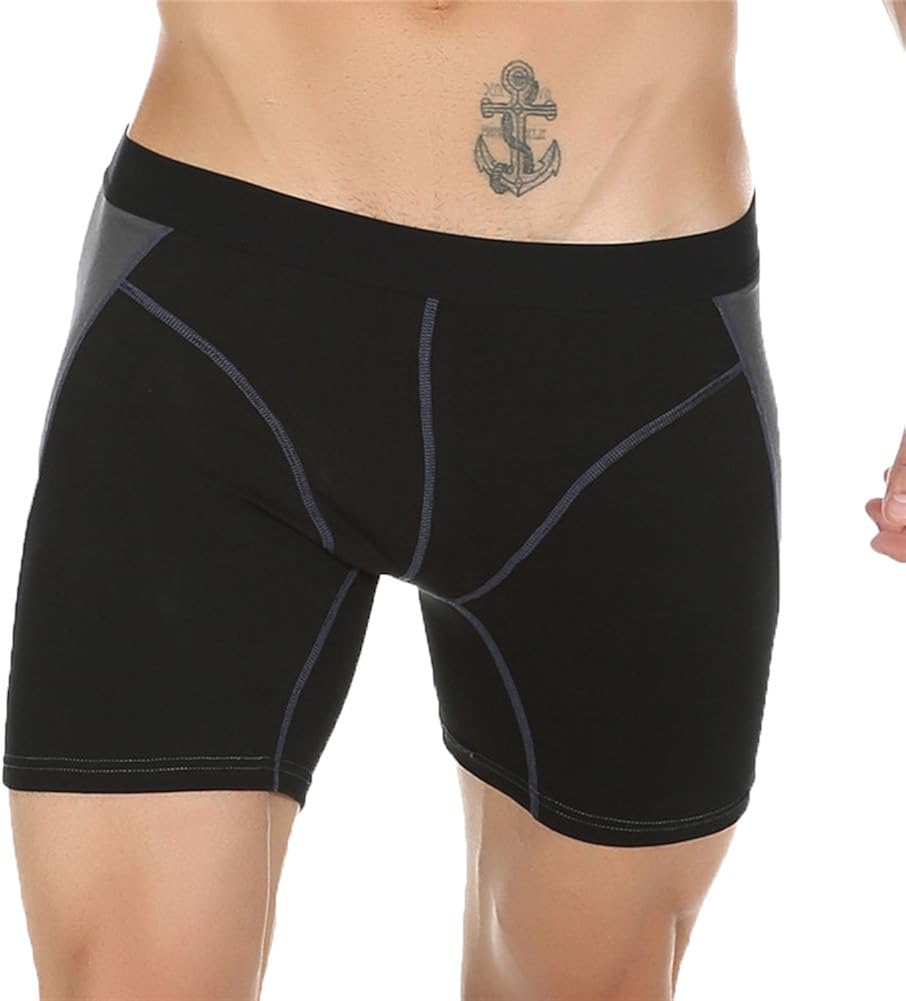 black cotton boxers